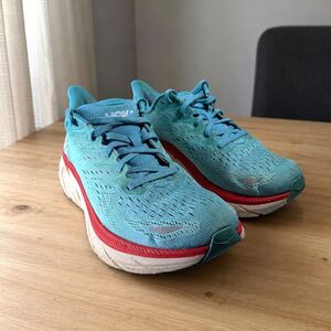 HOKA One One Clifton-8 Women’s Size 10 Blue Running Shoes